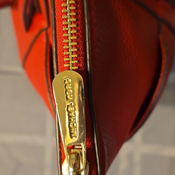 Michael Kors Joan Slouchy Shoulder Bag, Red - Picture 11 of 14